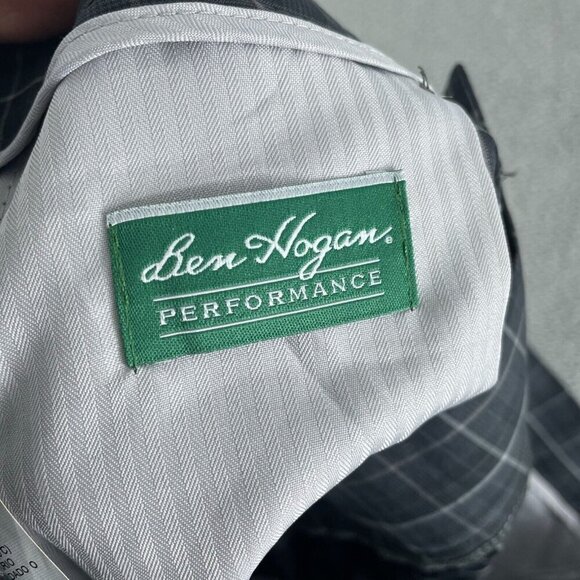 Ben Hogan Performance Mens Plaid Golf Shorts 38 Gray Polyester 5190 - Picture 3 of 9